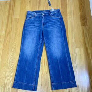 Chico’s Jeans Trouser Wide Leg High Rise Medium Wash Petite Plus (16P, 3P) NWT